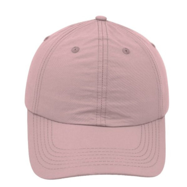 F23600DUSTYPINK - Crushed Nylon 6 Panel Cap - Dusty Pink