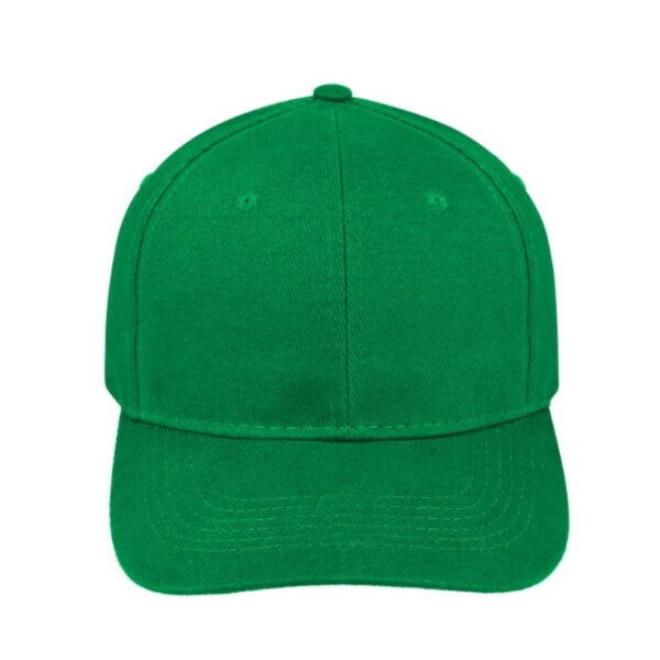 V6009EMERALD - 6 Panel Brushed Cotton Cap - Emerald