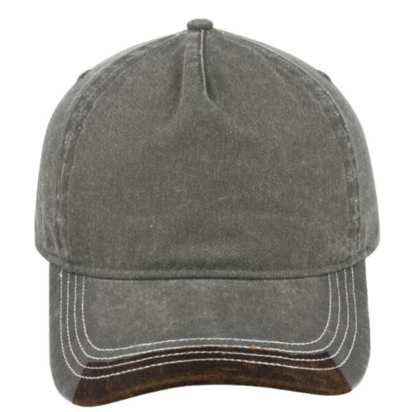 F23500GREY/BRN - Max Wash 5 Panel Cap - Grey/Brown