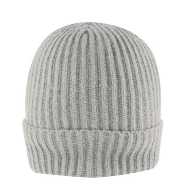 B2201GREY - Feather Touch Cuffed Beanie - Grey