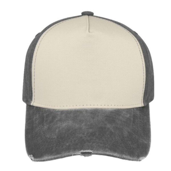 F21500GREY/STN - Pigment Washed 5 Panel - Grey