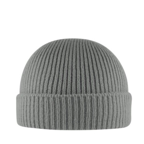 B2300GREY - Cuffed Fishermen Beanie - Grey