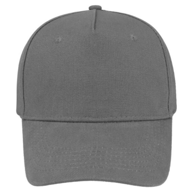 5001GREY - Super 5 Panel Cotton Cap - Grey