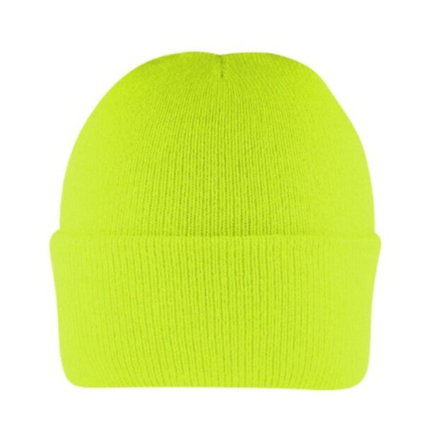 B001LUMOYELLOW - Cuffed Knitted Beanie - Lumo Yellow