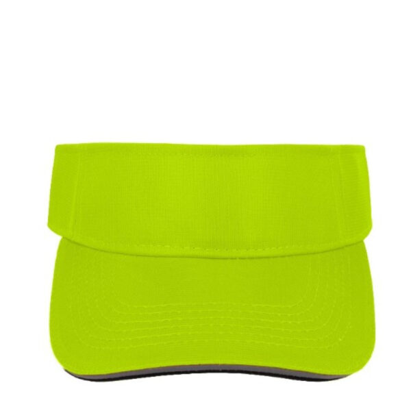 6052LUMOYELLOW - Twill Visor - Lumo Yellow