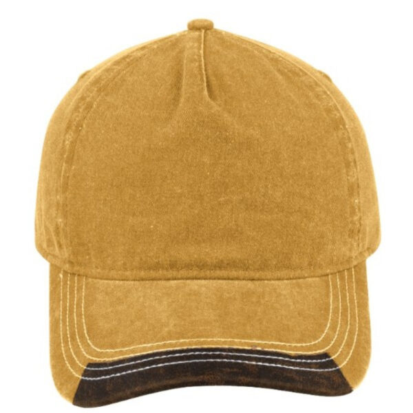 F23500MUSTA/BRN - Max Wash 5 Panel Cap - Mustard/Brown