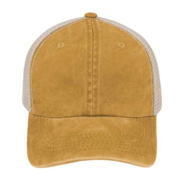 F22600MUSTARD - Max Wash 6 Panel Trucker - Mustard