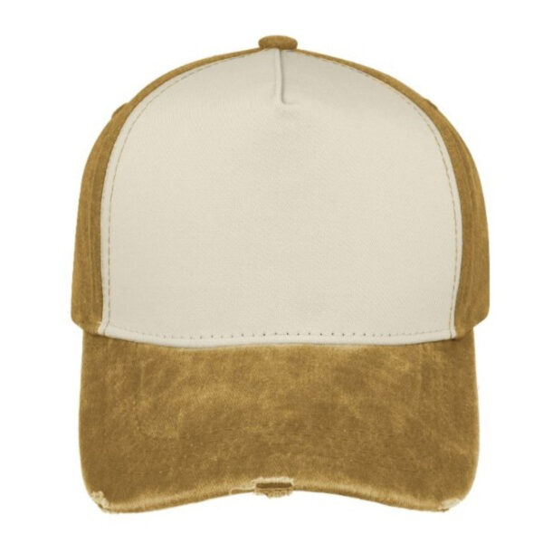 F21500MUSTARD/S - Pigment Washed 5 Panel - Mustard