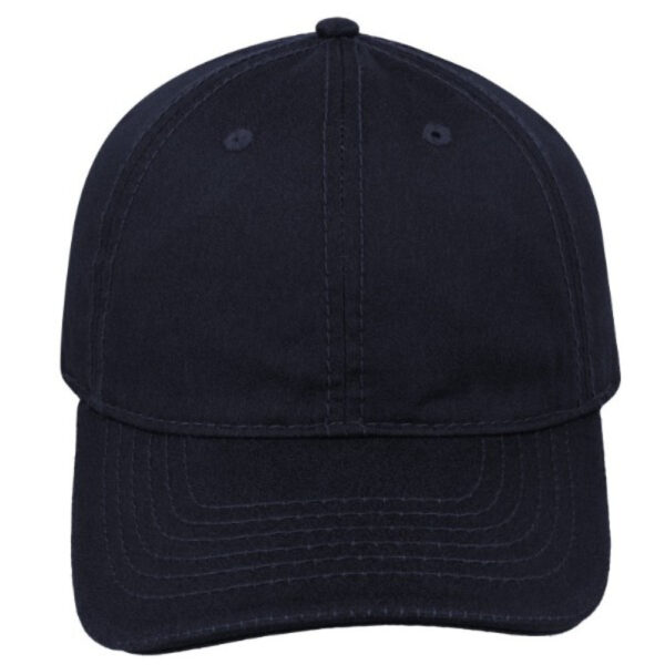 17603NAVY - Washed Oil Skin 6 Panel - Navy