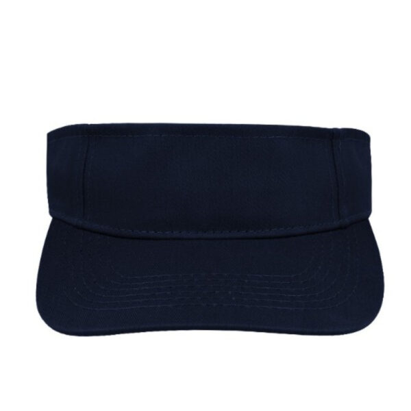 6052NAVY - Twill Visor - Navy