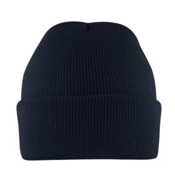 B001NAVY - Cuffed Knitted Beanie - Navy