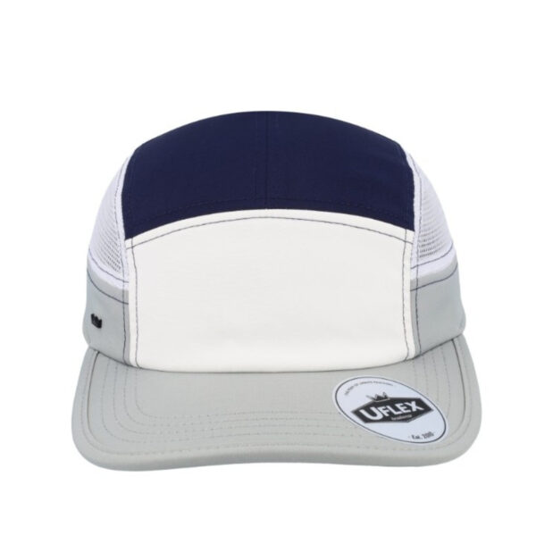 U23002NVY/G/WHT - 6 Panel Recycled Active cap - Navy/Grey/White