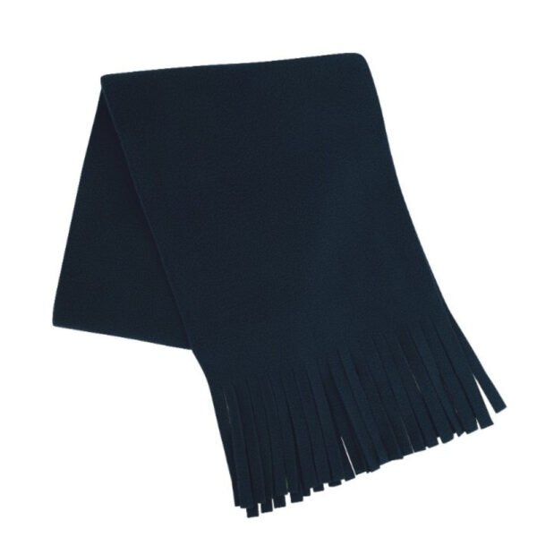 B005NAVY - Polar Fleece Tassle Scarf - Navy