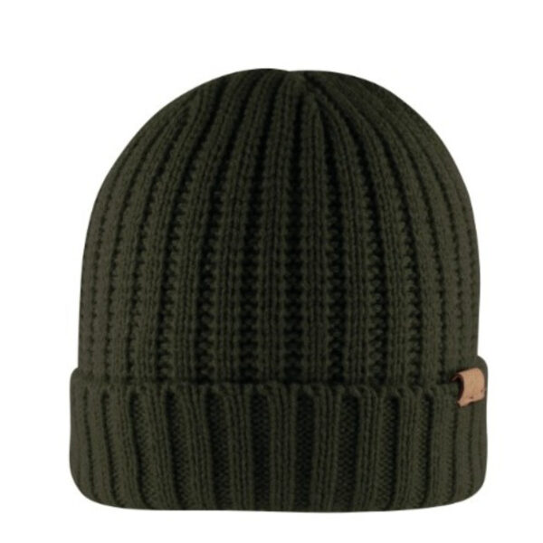 B2200OLIVE - Rib Knit Cuffed Beanie - Olive