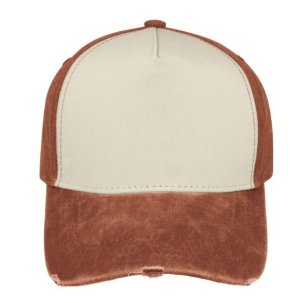 F21500ORANGE/ST - Pigment Washed 5 Panel - Orange