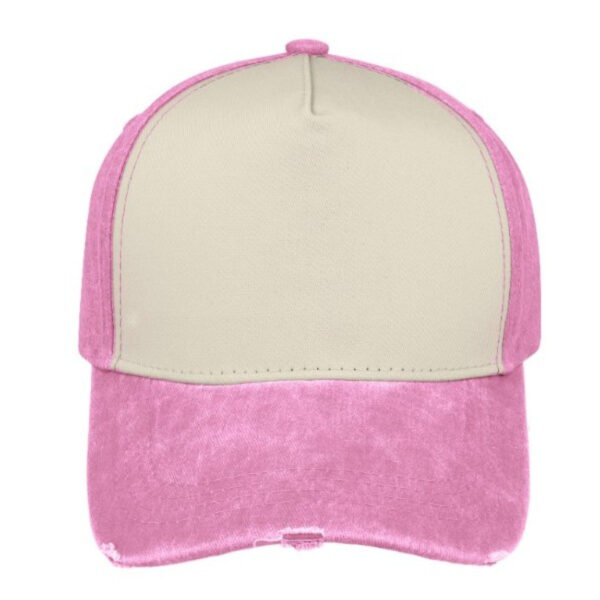 F21500CORAL/STN - Pigment Washed 5 Panel - Pink