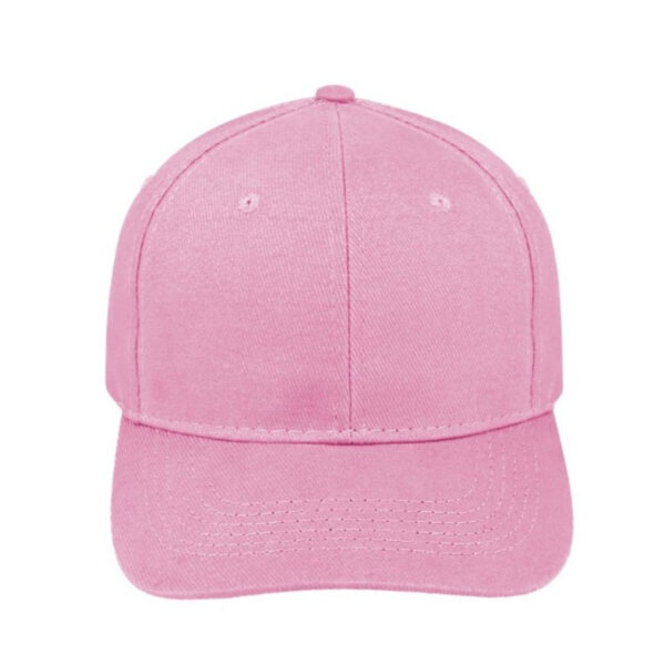 V6009PINK - 6 Panel Brushed Cotton Cap - Pink