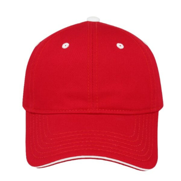 C10605RED/WH - Sun Stop Sandwich Peak - Red/White