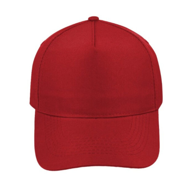 V5002RED - 5 Panel Promo Cap - Red