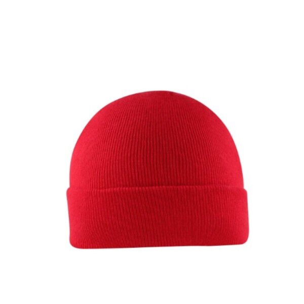 U22902RED - Viscose Cuffed Beanie - Red