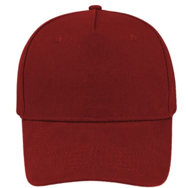 5001RED - Super 5 Panel Cotton Cap - Red