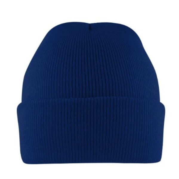 B001ROYAL - Cuffed Knitted Beanie - Royal