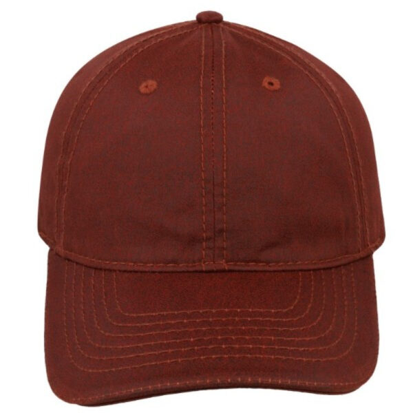 17603RUST - Washed Oil Skin 6 Panel - Rust