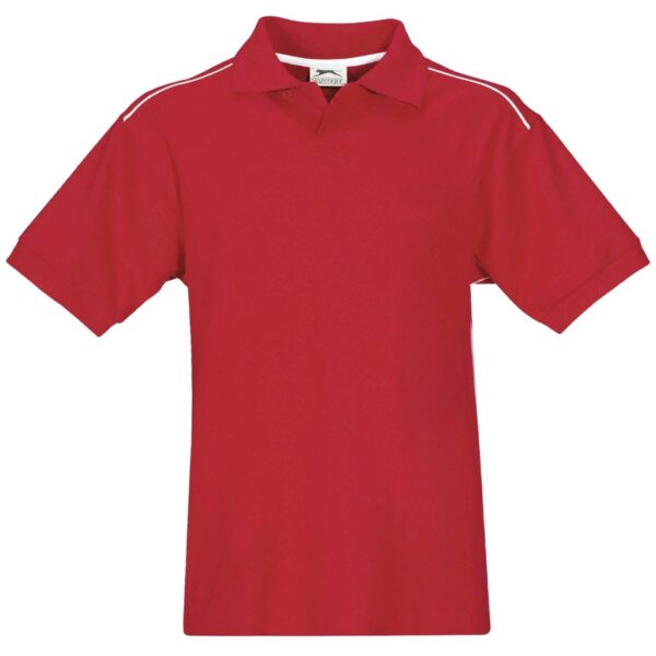 Mens Backhand Golf Shirt - Red - Image 2