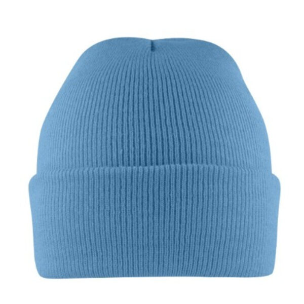 B001SKY - Cuffed Knitted Beanie - Sky