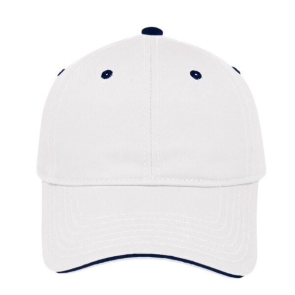 C10605WHITE/NA - Sun Stop Sandwich Peak - White/Navy