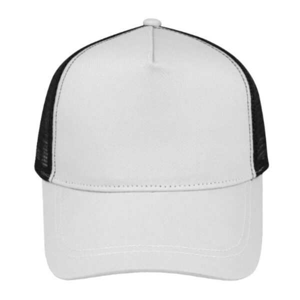 5003WHITE/BL - MAC Trucker Cap - White/Black