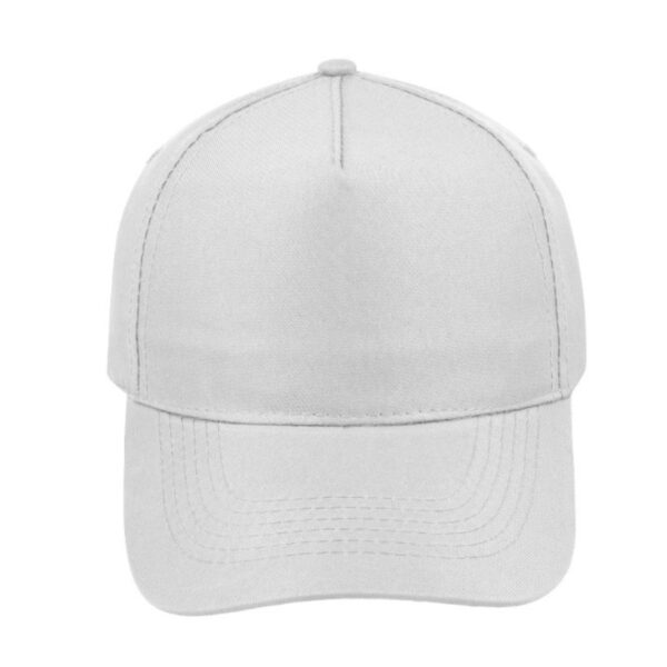 V5002WHITE - 5 Panel Promo Cap - White