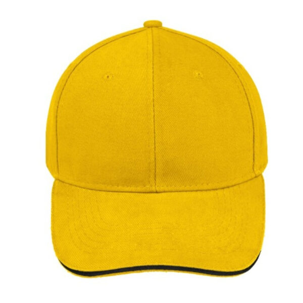 V6001YELLOW/BL - Sandwich Brushed Cotton - Yellow/Black