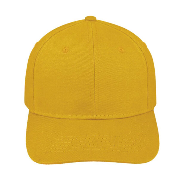 V6009YELLOW - 6 Panel Brushed Cotton Cap - Yellow