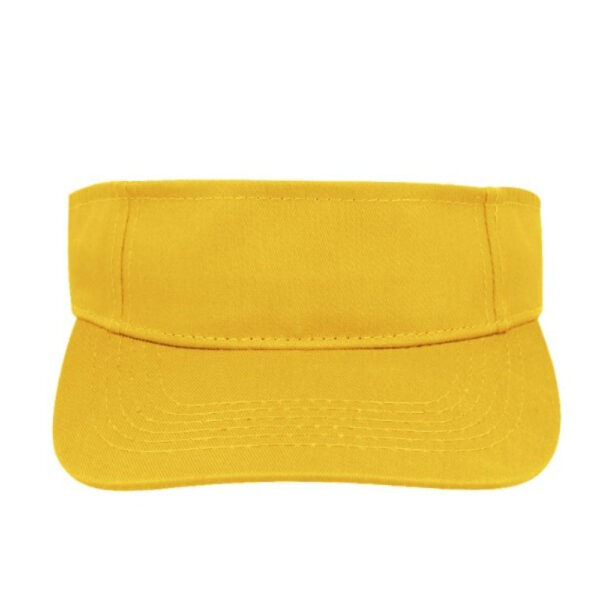 6052YELLOW - Twill Visor - Yellow