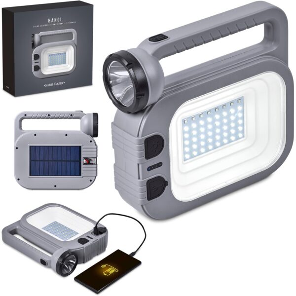 Swiss Cougar Hanoi Solar Lantern & Power Bank - Image 2