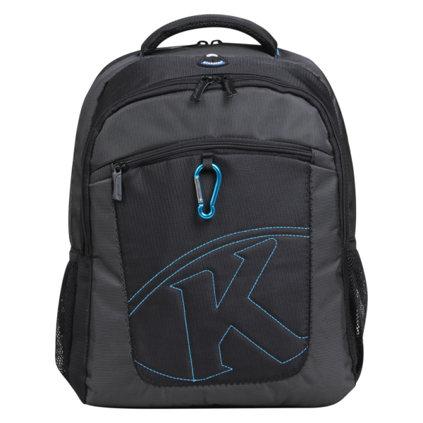 Kingsons 15.6" black laptop backpack with key chain