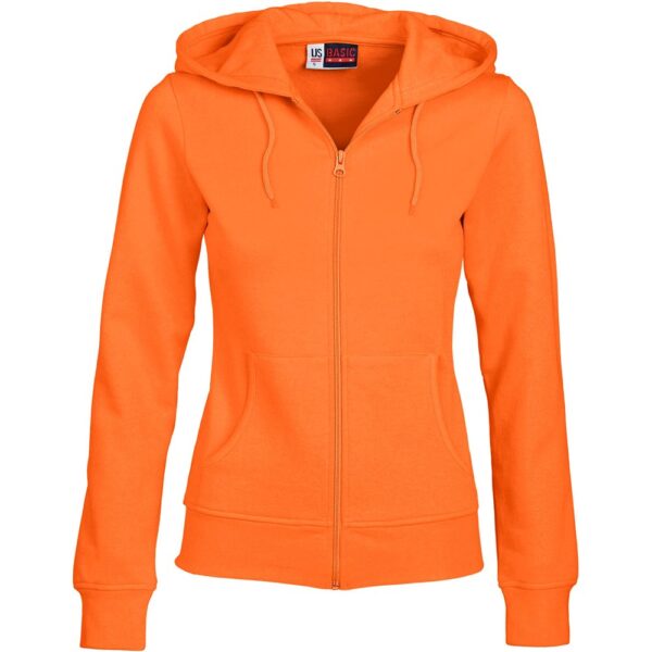 Ladies Bravo Hooded Sweater - Orange - Image 2