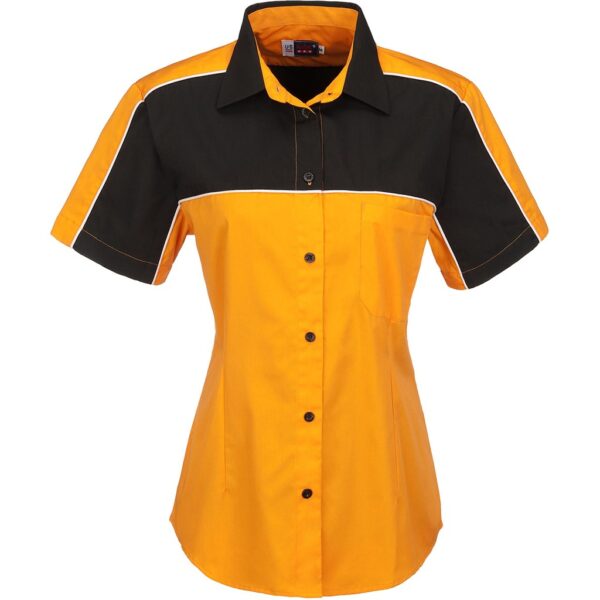 Ladies Daytona Pitt Shirt - Orange - Image 2