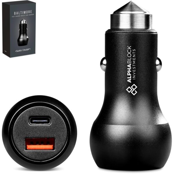 Swiss Cougar Baltimore 2 -in-1 Fast Car Charger & Tool - Image 2