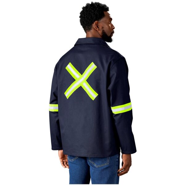 Artisan Premium 100% Cotton Jacket - Reflective Arms & Back - Yellow Tape