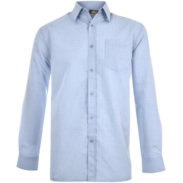 Mens Long Sleeve Apollo Shirt - Light Blue