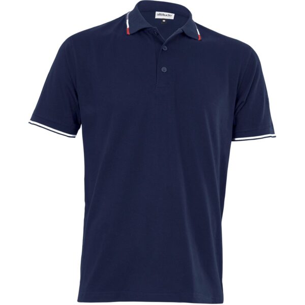 Mens Ash Golf Shirt - Navy