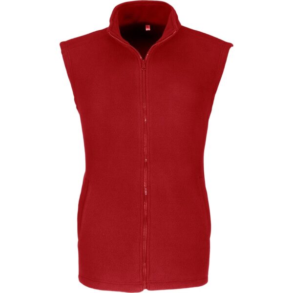 Mens Yukon Micro Fleece Bodywarmer - Red