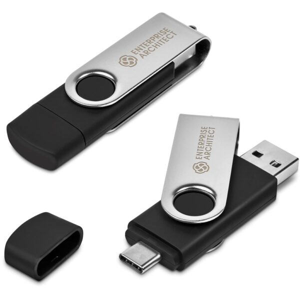 Shuffle Glint Flash Drive – 32GB - Silver