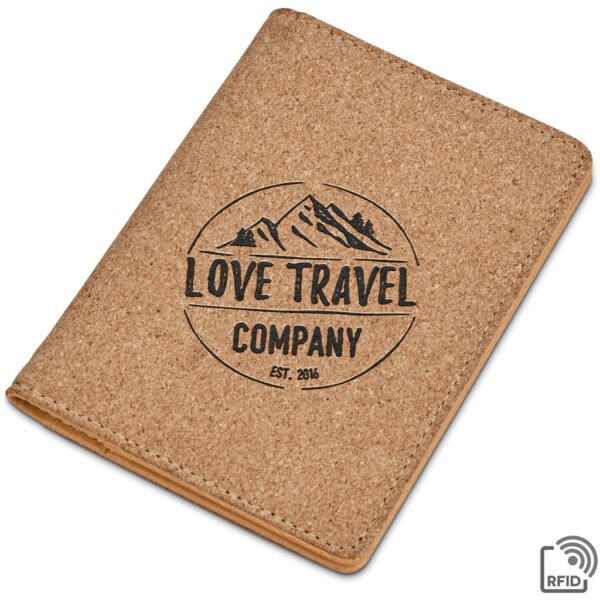 Okiyo Bouken Cork Passport Holder