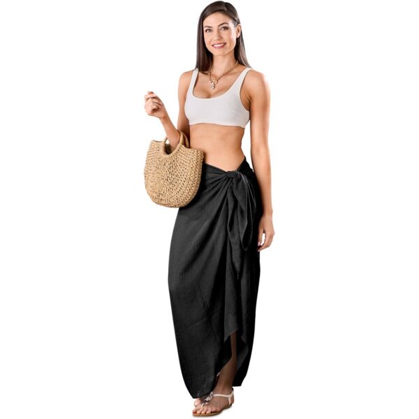 Hawaii Multi-Function Scarf & Sarong - Black