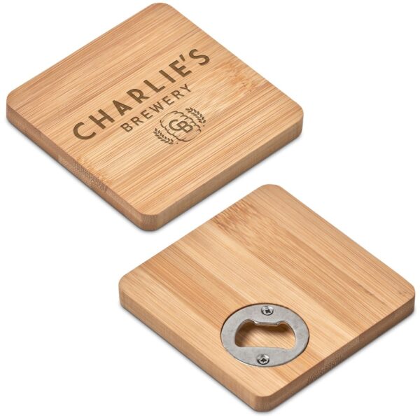 Altitude Drifter Bamboo Bottle Opener Coaster