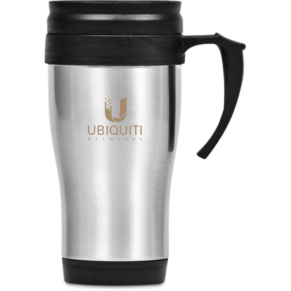 Arabica Stainless Steel & Plastic Double-Wall Mug - 450ml