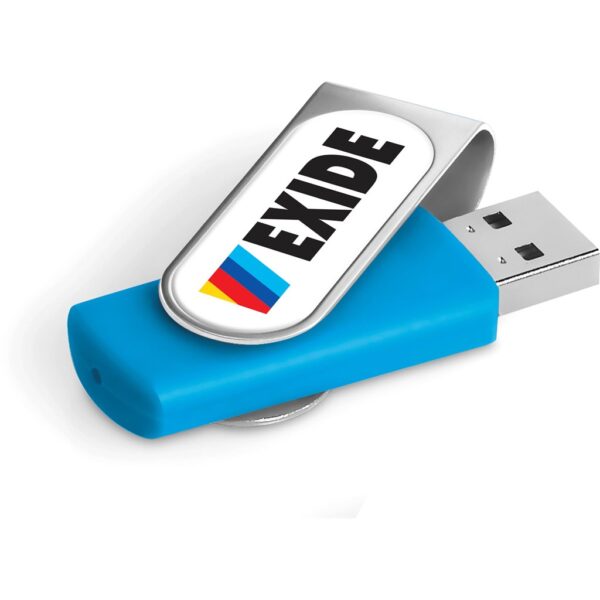 Axis Dome Flash Drive - 8GB - Cyan